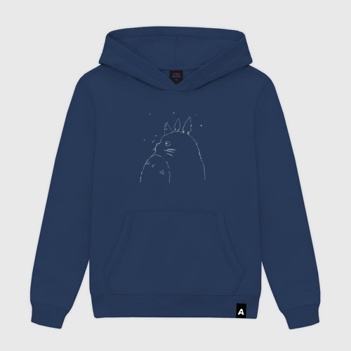 Женская толстовка хлопок Тоторо из тонких линий