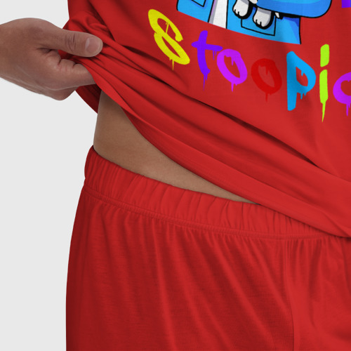 Мужская пижама хлопок 6IX9INE, цвет красный - фото 6