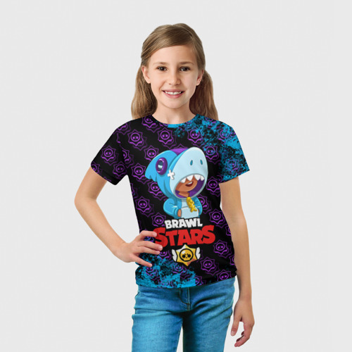 Детская футболка 3D BRAWL STARS SHARK., цвет 3D печать - фото 5