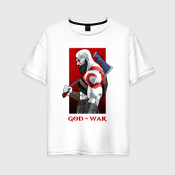 Женская футболка хлопок Oversize God of war