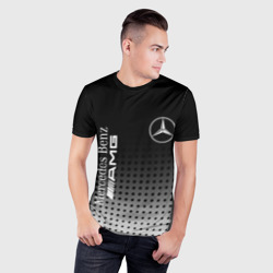 Мужская футболка 3D Slim Mercedes-Benz - фото 2