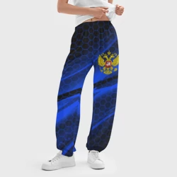 Женские джоггеры оверсайз 3D Россия Russia neon - фото 2