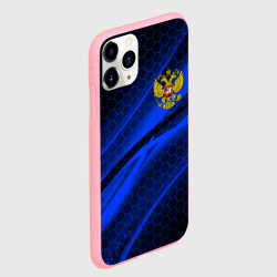 Чехол для iPhone 11 Pro матовый Россия Russia neon - фото 2