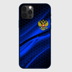 Чехол для iPhone 12 Pro Россия Russia neon
