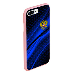 Чехол для iPhone 7Plus/8 Plus матовый Россия Russia neon - фото 2
