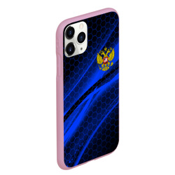Чехол для iPhone 11 Pro Max матовый Россия Russia neon - фото 2