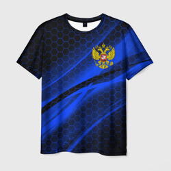 Футболка 3D РОССИЯ | RUSSIA | NEON (Мужская)