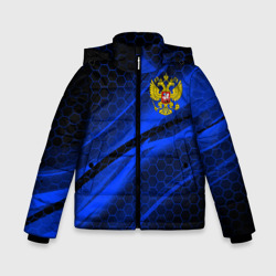 Зимняя куртка для мальчиков 3D Россия Russia neon