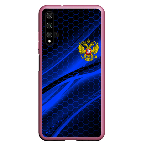 Чехол для Honor 20 Россия Russia neon, цвет малиновый