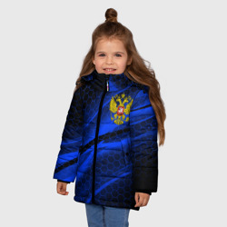 Зимняя куртка для девочек 3D Россия Russia neon - фото 2