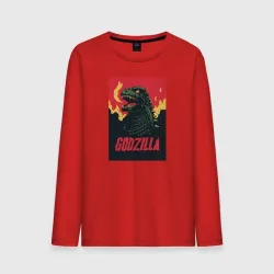 Мужской лонгслив хлопок Godzilla