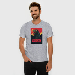 Мужская футболка хлопок Slim Godzilla - фото 2