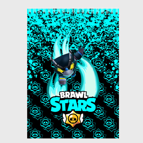 Скетчбук Brawl stars mecha crow., цвет белый