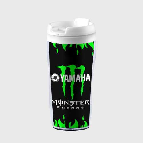 Термокружка-непроливайка Monster energy, цвет белый