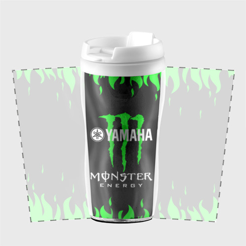 Термокружка-непроливайка Monster energy, цвет белый - фото 2