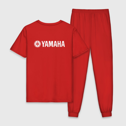 Мужская пижама хлопок Yamaha +спина, цвет красный - фото 2