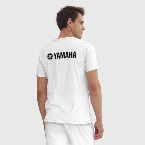 Мужская пижама хлопок Ямаха лого Yamaha logo +спина - фото 4