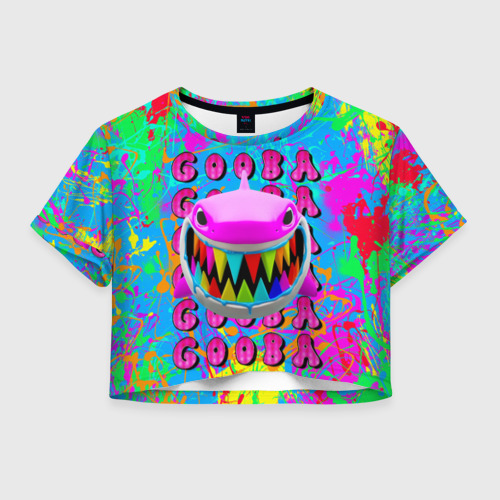 Женская футболка Crop-top 3D 6ix9ine GOOBA, цвет 3D печать