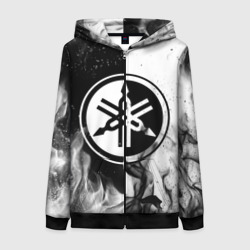 Женская толстовка 3D на молнии Ямаха Yamaha +спина