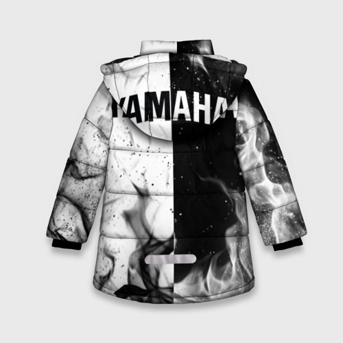 Зимняя куртка для девочек 3D Ямаха Yamaha +спина, цвет черный - фото 2