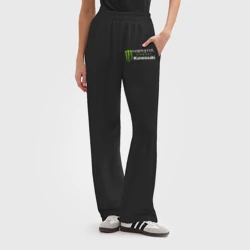 Женские брюки oversize без начеса хлопок Kawasaki Кавасаки Монстер энерджи - фото 2