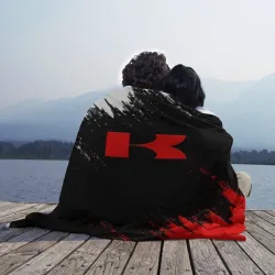 Плед 3D Kawasaki logo Кавасаки лого +спина - фото 2