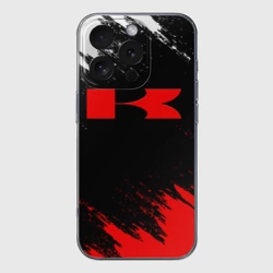 Чехол для iPhone 16 Pro Max силиконовый с защитой камеры Kawasaki logo Кавасаки лого +спина