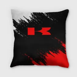 Подушка 3D Kawasaki logo Кавасаки лого +спина