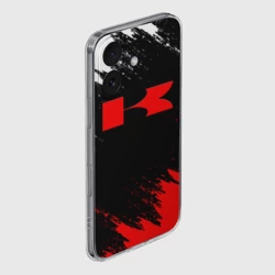 Чехол для iPhone 16 силиконовый с защитой камеры Kawasaki logo Кавасаки лого +спина - фото 2