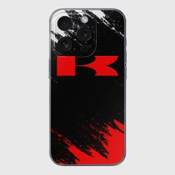 Чехол для iPhone 15 Pro силиконовый с защитой камеры Kawasaki logo Кавасаки лого +спина