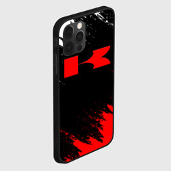 Чехол для iPhone 12 Pro Kawasaki logo Кавасаки лого +спина - фото 2