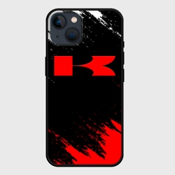 Чехол для iPhone 14 Kawasaki logo Кавасаки лого +спина