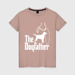 Женская футболка хлопок The Dogfather - пародия