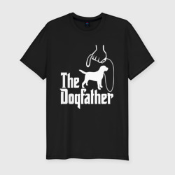 Мужская футболка хлопок Slim The Dogfather - пародия