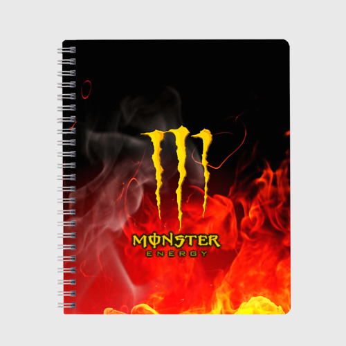 Тетрадь Monster energy, цвет клетка