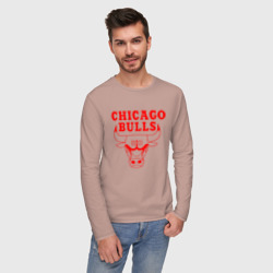 Мужской лонгслив хлопок Chicago Bulls - фото 2