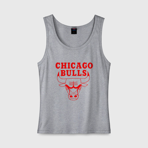 Женская майка хлопок Chicago Bulls, цвет меланж