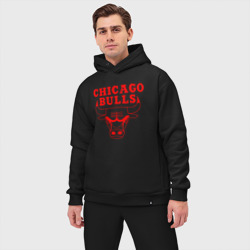 Мужской костюм oversize хлопок Chicago Bulls - фото 2