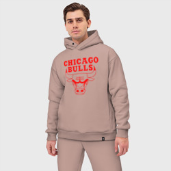 Мужской костюм oversize хлопок Chicago Bulls - фото 2