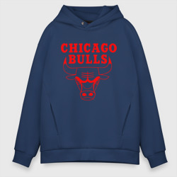 Мужское худи Oversize хлопок Chicago Bulls