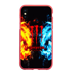 Чехол для iPhone XS Max матовый Monster energy