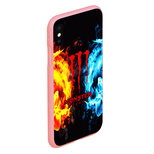 Чехол для iPhone XS Max матовый Monster energy, цвет баблгам - фото 3