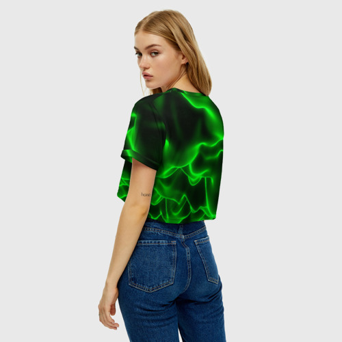 Женская футболка Crop-top 3D MONSTER ENERGY, цвет 3D печать - фото 5