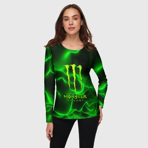 Женский лонгслив 3D MONSTER ENERGY, цвет 3D печать - фото 3