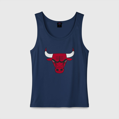 Женская майка хлопок Chicago Bulls, цвет темно-синий