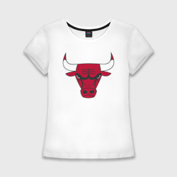 Женская футболка хлопок Slim Chicago Bulls