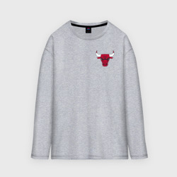 Мужской лонгслив oversize хлопок Chicago Bulls