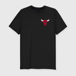 Мужская футболка хлопок Slim Chicago Bulls