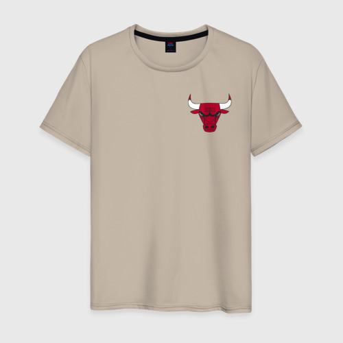 Мужская футболка хлопок Chicago Bulls, цвет миндальный