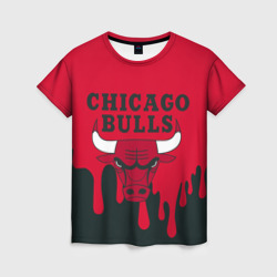 Женская футболка 3D Chicago Bulls